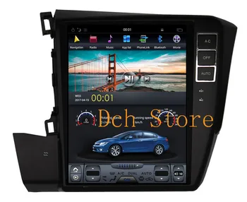 

10.4 inch Vertical Screen Tesla Style Android 9.0 Car DVD GPS Navigation Player for Honda Civic 2012-2015 PX6 CARPLAY STEREO IPS