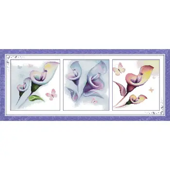

Joy Sunday Alocasia Love Crafts Cross Stitch Printed Patterns11&14CT Printed Cross Stitch on Canvas Chinese Embroidery Sets