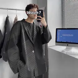 Casual suit for men Korean version large size trend jacket trendy  spring autumn women's clothes 2021 new versatile chic tops