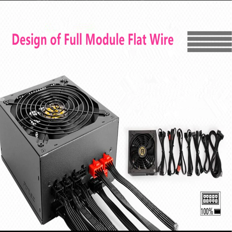 PSU для Antec 2080Ti 80plus Бронзовый полный модуль игры бесшумный блок питания 650 Вт блок питания AP650