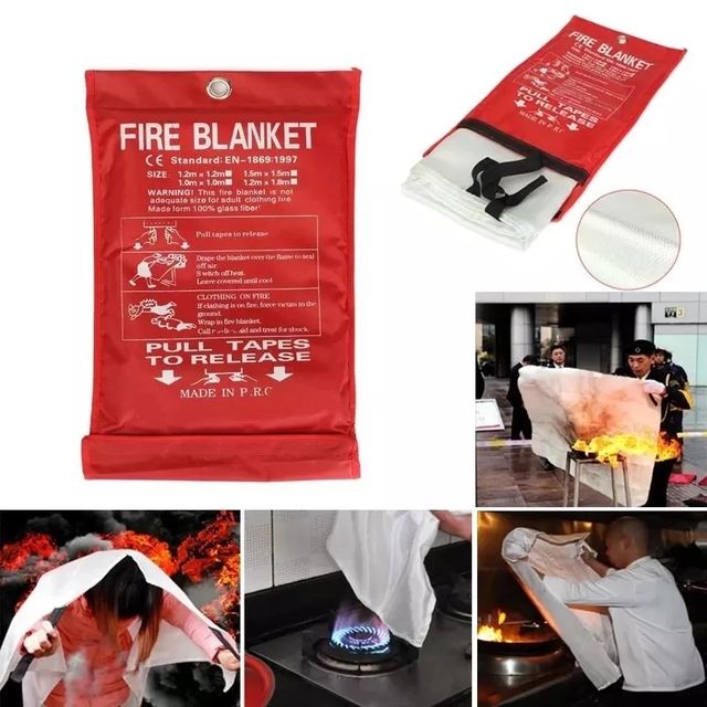 1.5M x 1.5M fireproof blanket, glass fiber fireproof, flame retardant