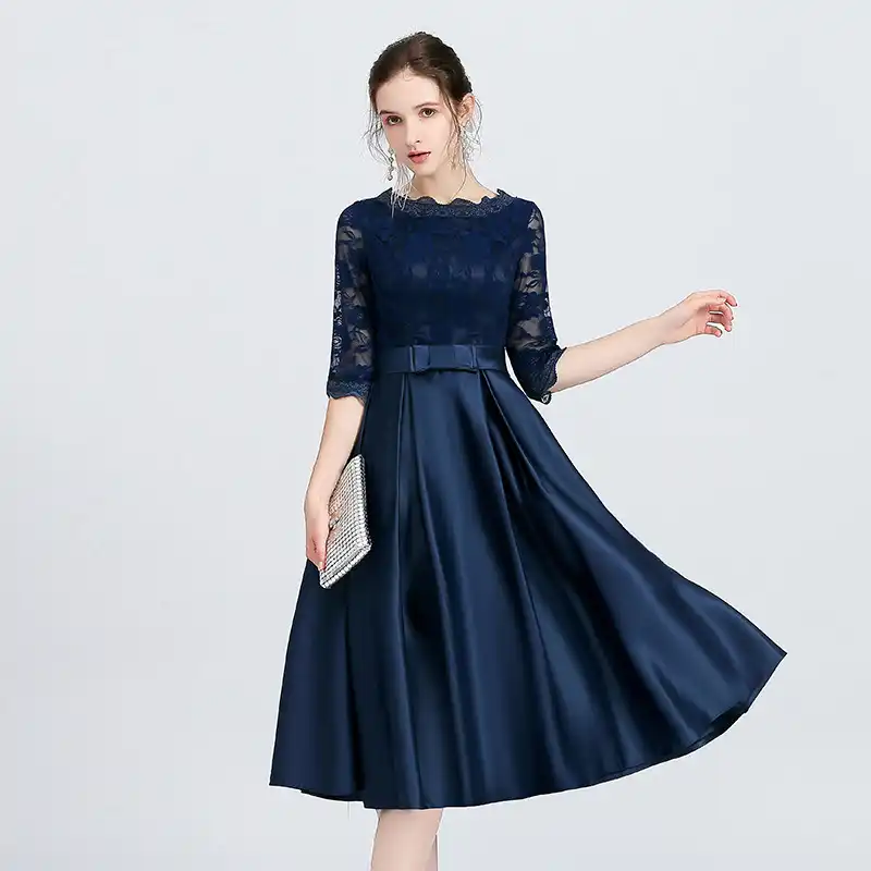 navy occasion dress plus size