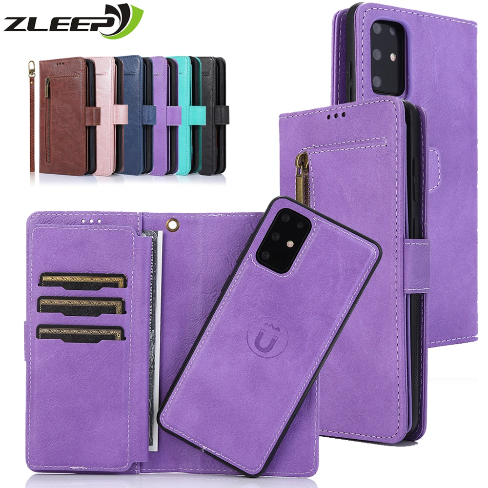 Флип кейс для Samsung Galaxy S20 S10E S9 S8 Note 9 8 10 20 Ultra Plus S7 Edge кожаный чехол кошелек Etui
