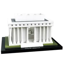 Новинка 2019 hsanhe architecture Lincoln Memorial строительные блоки комплект городские кирпичи классическая модель детские игрушки подарок