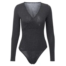 V-neck sexy one-piece Europe and America new wave point cross low chest one-piece in spring 2020 V-neck sexy one-piece Europe and America new wave point cross low chest one-piece in spring 2020