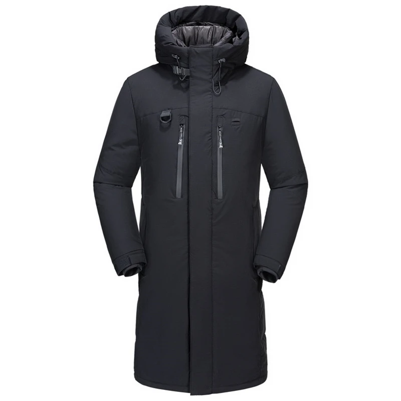 

X-Long Down Jacket Men's Down Parkas Winter Thick Warm Coats Hoodies Windbreaker Jacket Clothes Large Size Warm Jacket,510
