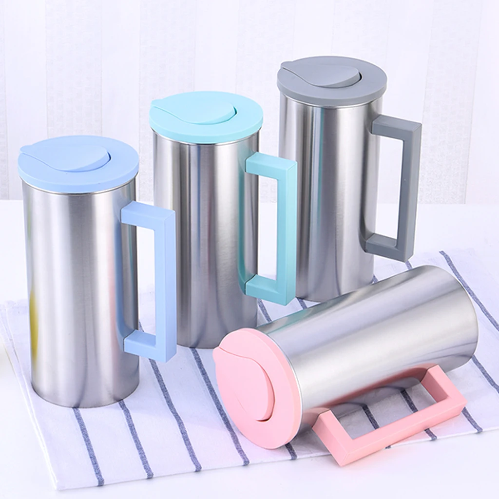Stainless Steel Water / Cocktail / Juice / Drinks /Beverage Pitcher Jug 1.8L