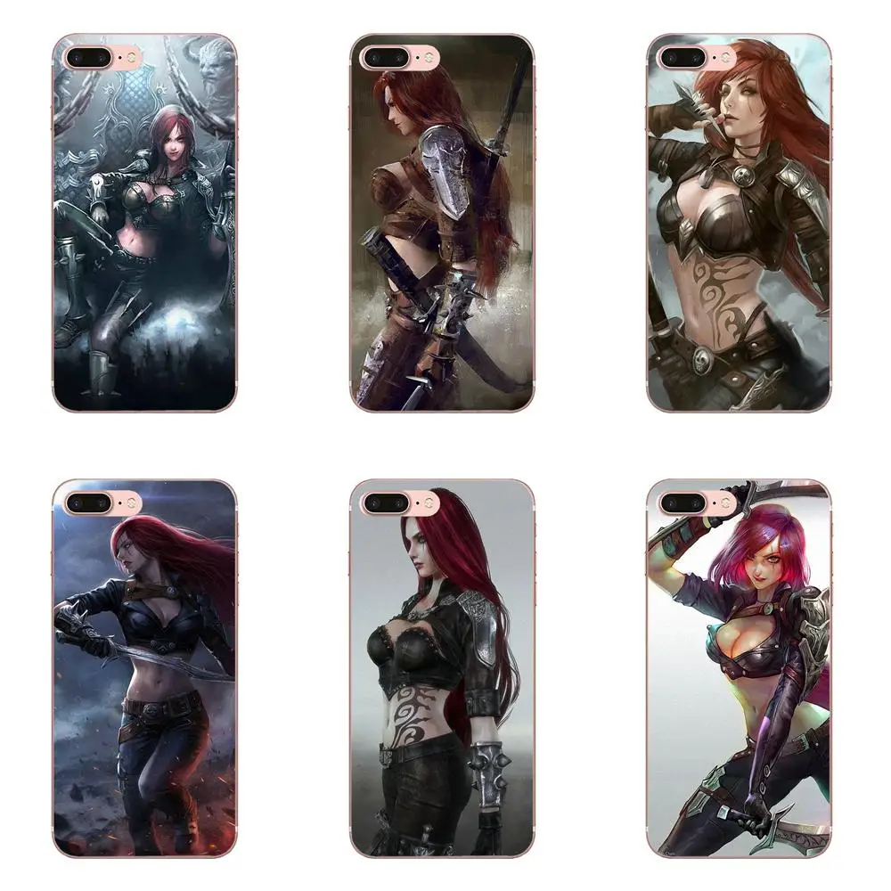 Мягкий чехол для телефона Coque Katarina сексуальная девушка Lol LG G2 G3 G4 G5 G6 G7 K4 K7 K8 K10 K12 K40