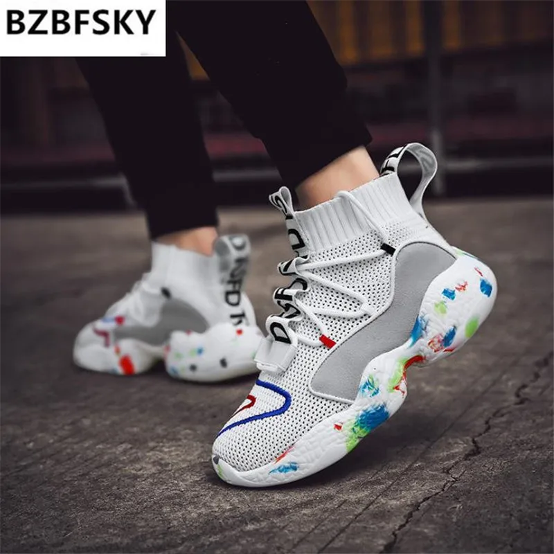 Кроссовки BZBFSKY женские на высоком каблуке Вулканизированная подошва