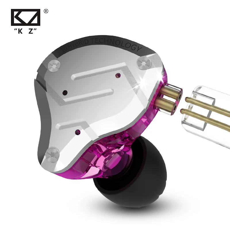 KZ ZS10 PRO 1DD 4BA HIFI Metal Headset Hybrid In Ear Earphone Sport Noise Cancelling Headset ZSN PRO ZST AS12 AS16 ES4 V80 T2 S2
