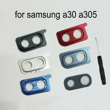 

For Samsung Galaxy A30 A305 A305F A305FN A305G A305GN Phone Housing Frame New Back Rear Camera Glass Lens Metal Cover + Tools