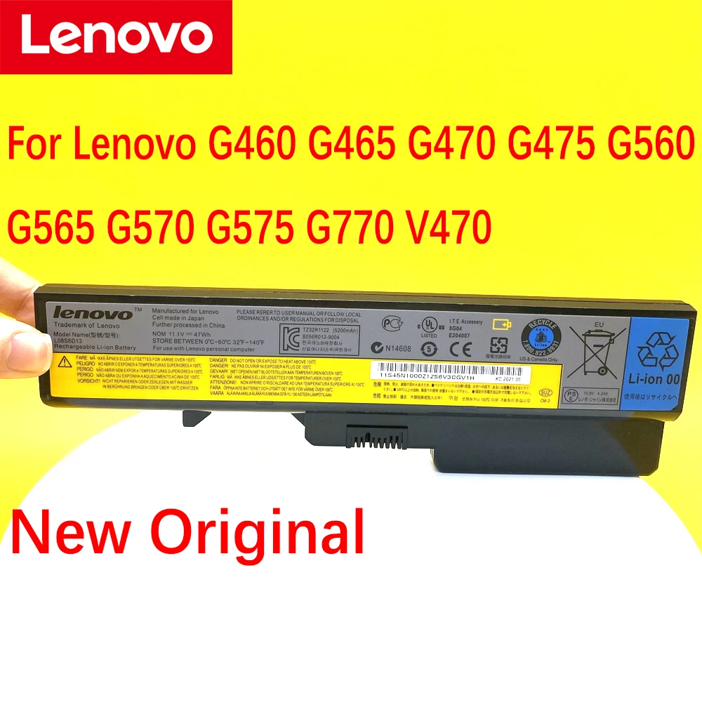 

NEW Original Lenovo G460 G465 G470 G475 G560 G565 G570 G575 G770 V470 L09C6Y02 L09L6Y02 L09M6Y02 L09N6Y02 L09S6Y0 Laptop Battery