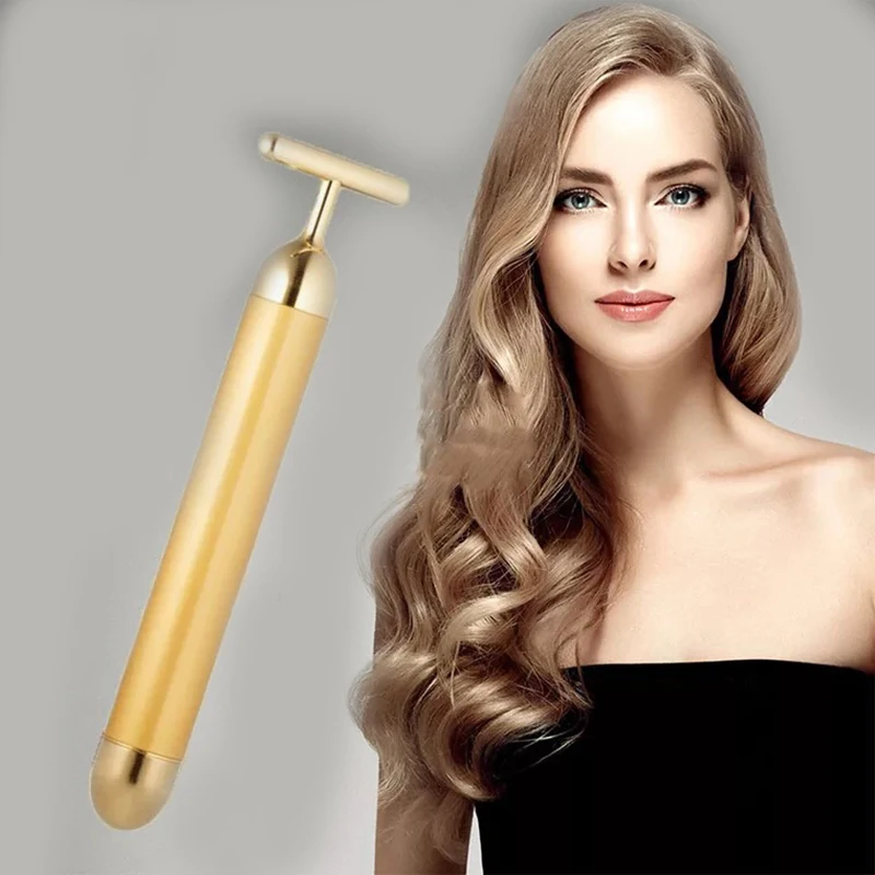 Beauty Bar 24k золотой пульс массажер для лица устранение темных кругов укрепляющие инструменты для массажа кожи