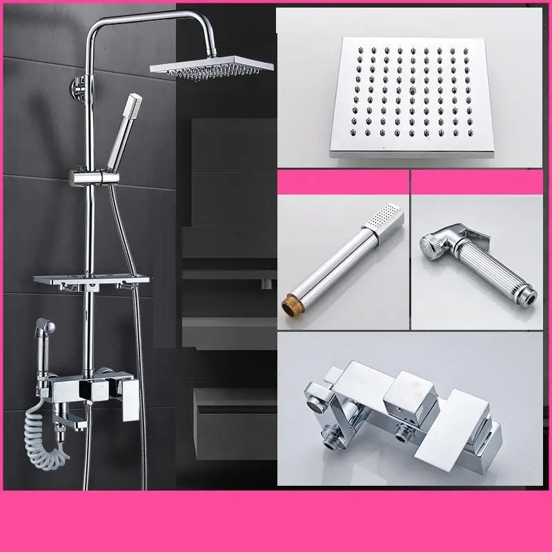 Regendouche Choveiro Painel Douchette Black Duschset Duschsystem Banheiro Ducha Dusche Chuveiro Eletrico Douche Bathroom Shower
