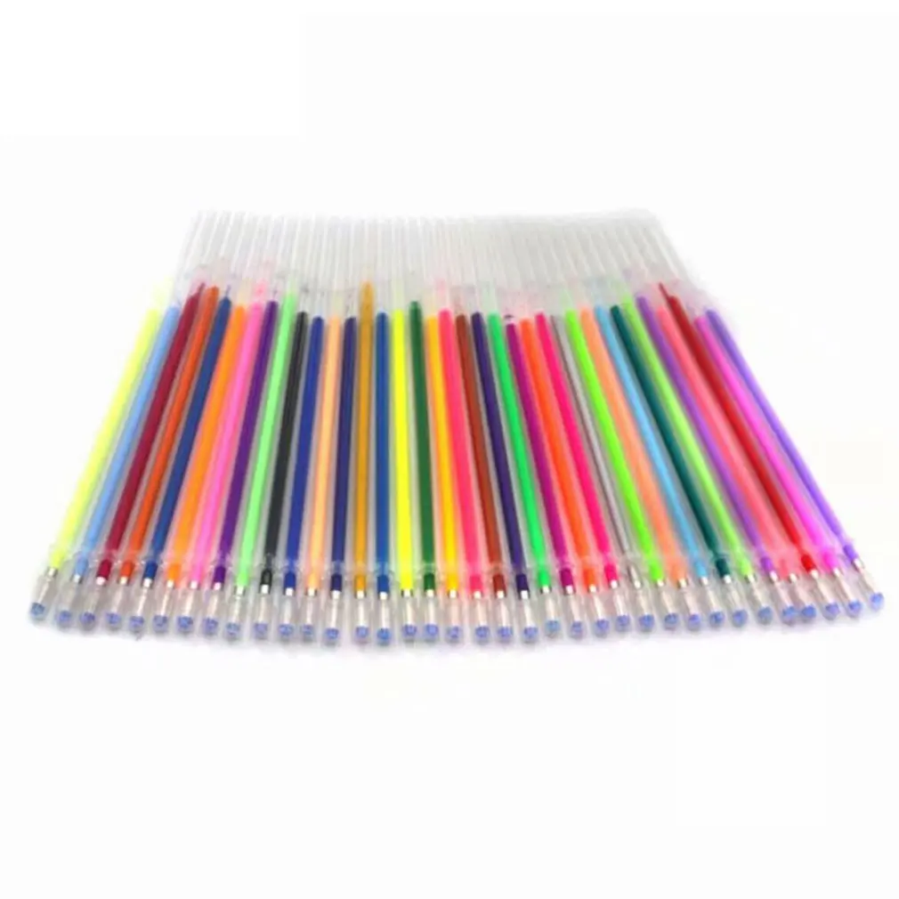 48 pcs/set Colors Gel Pen Refill Multi Colored Painting Ink Ballpoint Pens Refills Rod for Handle School Stationery |