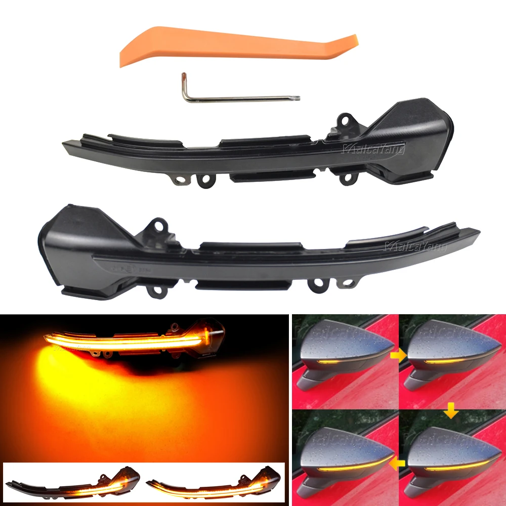Dynamic Blinker for Seat Leon III MK3 5F 2013-2019 Ibiza KJ Mk5 V Arona 2017-2019 LED Turn Signal Mirror Indicator light | Автомобили и