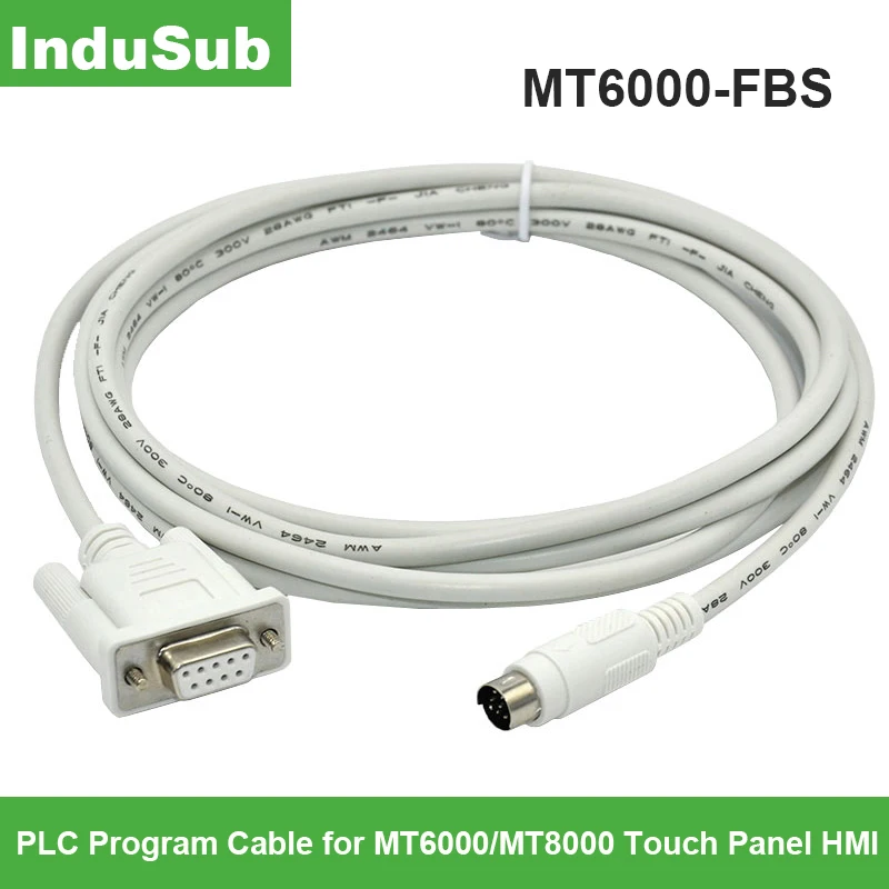 

MT6000-FBS PLC HMI programming Cable meters RS232/DB9 TK6070-FX MT6000/8000 Touch Panel HMI