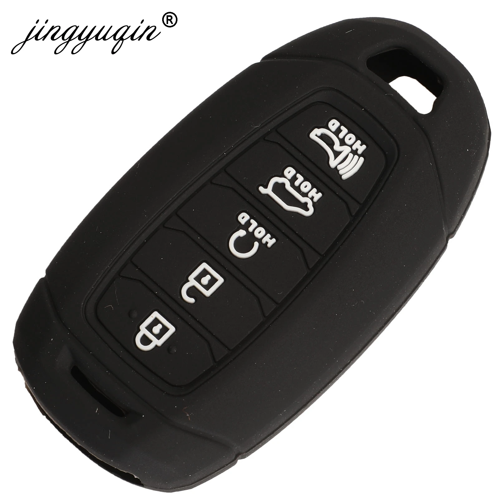 Jingyuqin 30x силиконовый чехол для ключей от машины для hyundai Kona Veloster i30 Ix35 Solaris Azera Elantra Grandeur Ig Accent Santa Fe