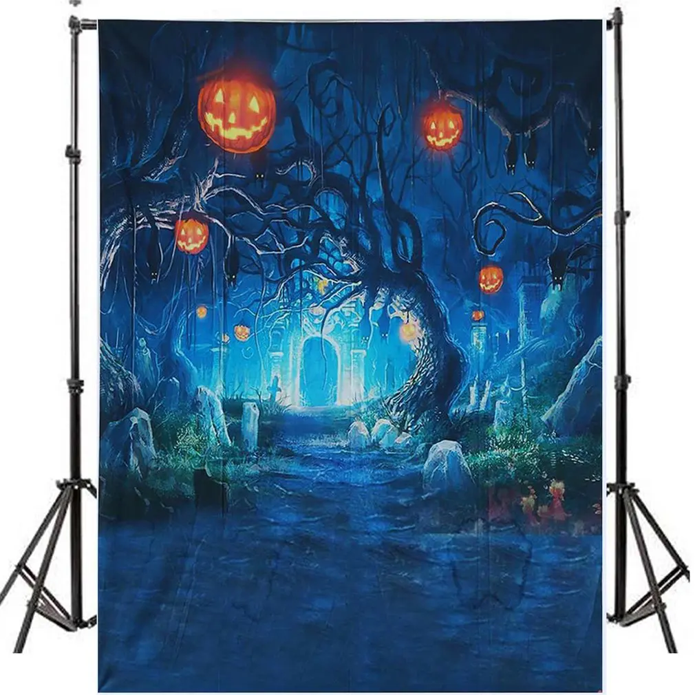 

Halloween Background Cloth Horror Venue Cloth 3D Studio Photography Studio Props Photographic Backdrop Party Pictorial Cloth