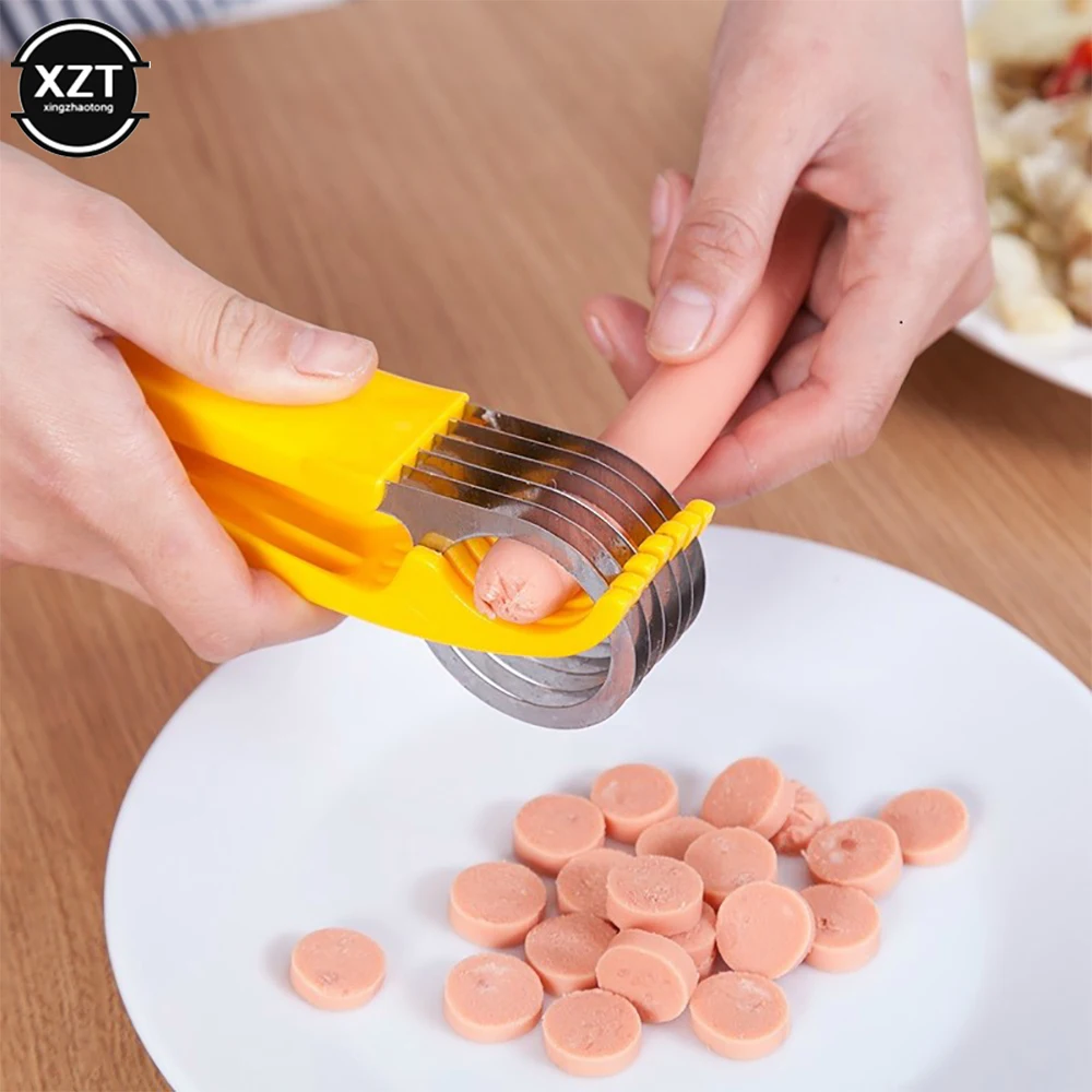 Popular Kitchen Accessories Vegetable Slicer Fruit Slicer Food Slicer Banana Slicer Chopper Fruit Cutter Cucumber Salad Vegetable Peeler New Cooking Tool Home Creative