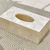 Natural Shell Tissue Boxes European Western Restaurant Napkin Box Bedroom Desktop Draw Paper Organizer Home Decoration Modern 2