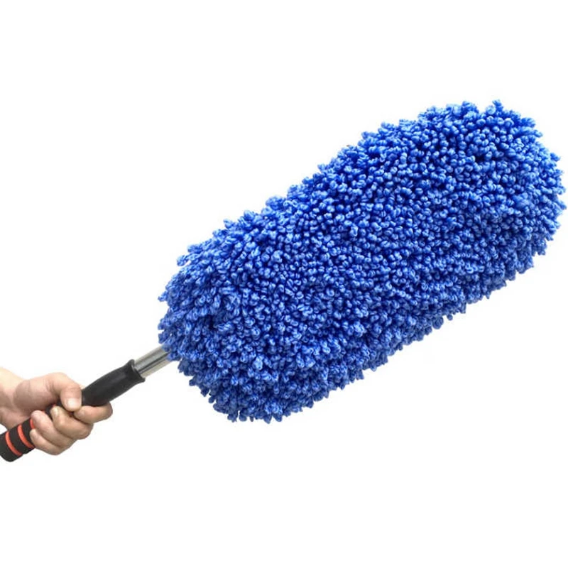 Car Wash Cleaning Brush Duster Dust Wax Mop Microfiber Telescoping Dusting Tool With Adjustable Long Handle