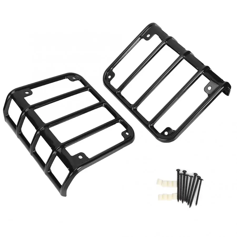 1 пара задний габаритный фонарь Крышка лампы Защита подходит для Jeep Wrangler JK 2007 2008 2009 2010 2011 2- автомобильные аксессуары