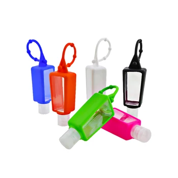 

30Ml Portable Hangable Silicone Mini Hand Sanitizer No Clean Squeeze Empty Bottle Out Travel Safe Hand Gel Holder Split Bottles