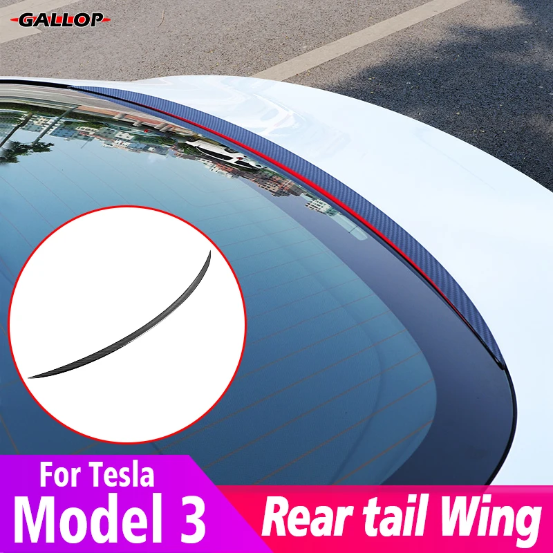 

Car Waterproof Rear Tail Wing ABS Fixed Wind Spoiler For Tesla 2016-2022 Model 3 Decoration Sticker Protective Refit Accessories