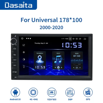 

7" IPS Screen Car Radio Android 9.0 for Universal 2 Din GPS Navigation Bluetooth 64GB ROM MAX10