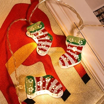 

10/20 LEDs Colorful Socks Decorative String Lights 1.5m 3m Layout Props Decor