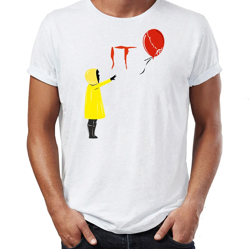 Мужская футболка Bansky Pennywise It Chapter II девушка с воздушным шаром потрясающая Художественная печать футболка
