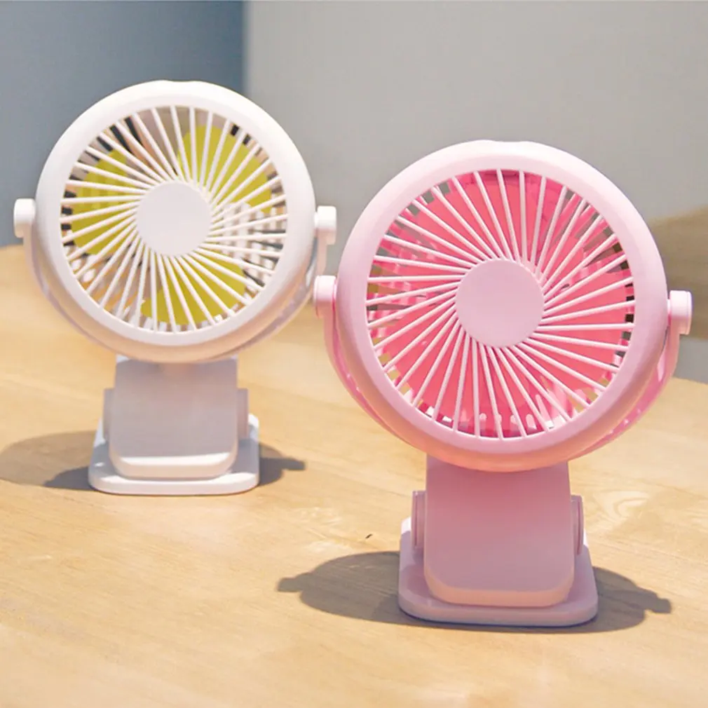 Кондиционер usb зарядка 3 Лопасти Вентилятор охлаждения с зажимом регулируемый угол мини вентиляторы для офиса дома прочный Супер Бесшумный кулер