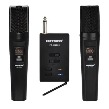 

FB-U9020 2 Way 2x30 Adjustable Frequency 2 Handheld Bluetooth Party Church School Dj Karaoke Wireless Microphone