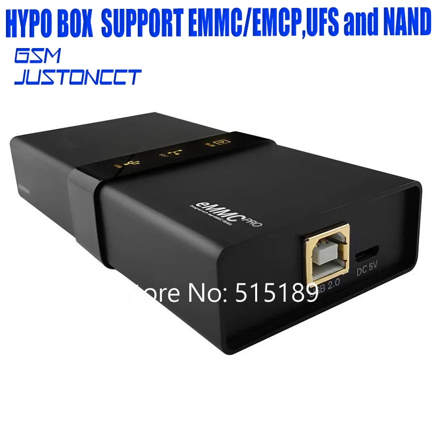 Новейшая версия оригинальная HYPOBOX/HYPO BOX Поддержка eMMC/eMCP, UFS и NAND поддержка PCle Pin-out Программирование