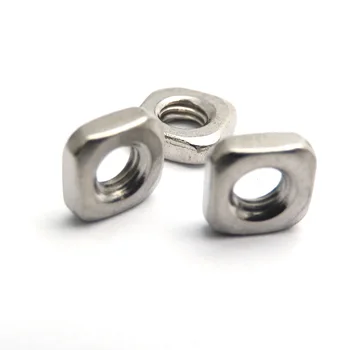 

100pcs/lot M3x5.4x1.8mm 3mm A2 STAINLESS STEEL SQUARE THIN NUTS DIN 562