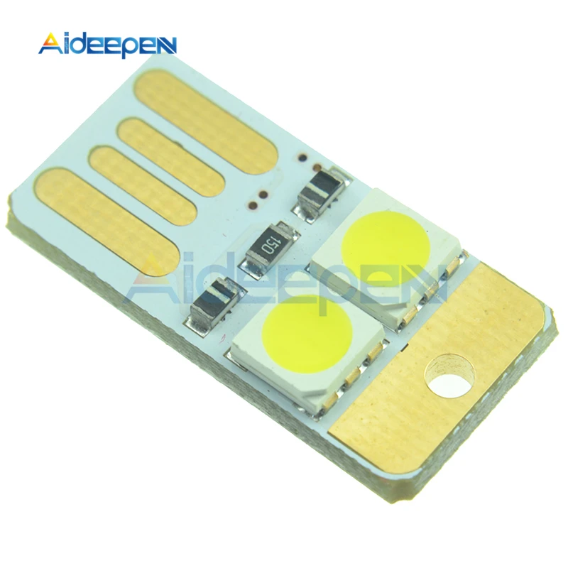 Double sided 1 шт. супер мини-usb светодиодный ночник белая модель двухсторонний подключаемый источник питания светодиодная лампочка брелок Портативный - Цвет: Double sided