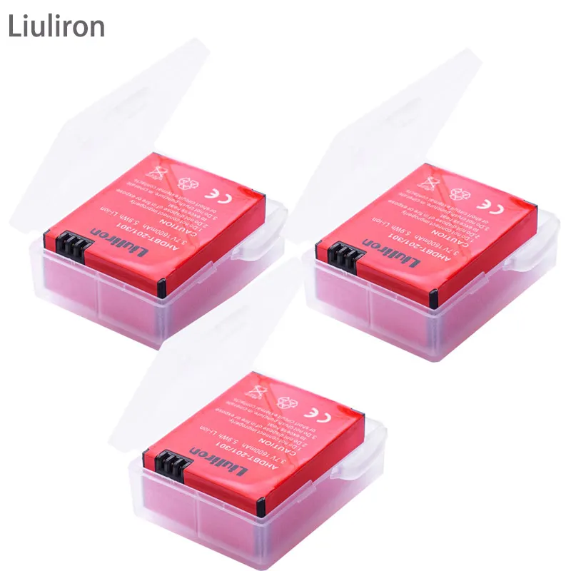 3battery Go Pro hero 3 3+ gopro3 gopro 3 hero 3 батареи для Gopro hero 3 3+ Black Edition белый серебряный выпуск HD камеры аксессуары - Цвет: 3battery