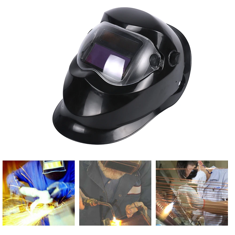 

Solar Power Auto Darkening Welding Mask/Helmet/Welder Cap Wide Shade Range 9-13 Headband Adjustable Face Protective