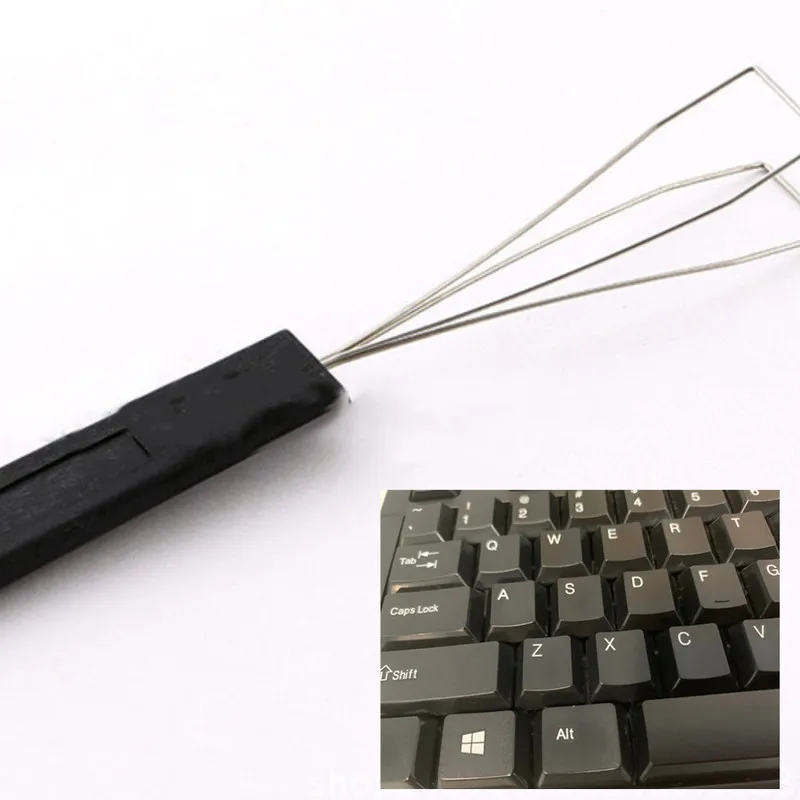 Keyboard Keycap Puller Key Cap Remover With Unloading Steel Cleaning Tools