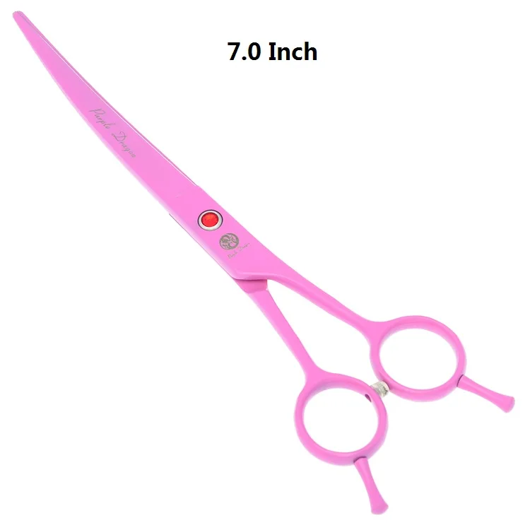 LZS0652 Pink 7," профессиональные ножницы для стрижки собак из японской стали 440c ножницы для ухода за домашними животными прямые филировочные ножницы для волос животных LZS0648 - Цвет: LZS0652 Pink