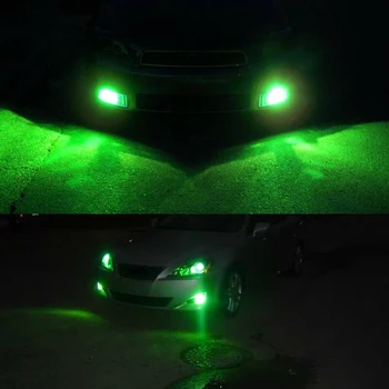

2pcs Car Lights Super Bright Green Truck Lamps High Power Bulbs 12V DC