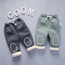 Г. Зимние Стильные Детские плотные теплые брюки; зимние брюки с хлопковой подкладкой для мужчин и женщин; детская одежда; большие размеры