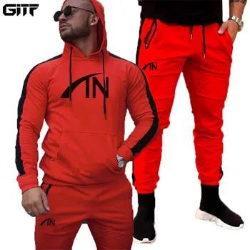 

GITF High Quality Men's Sport Suits Quick Dry Running sets men Clothes Sports Joggers Training Gym Fitness Tracksuits Running