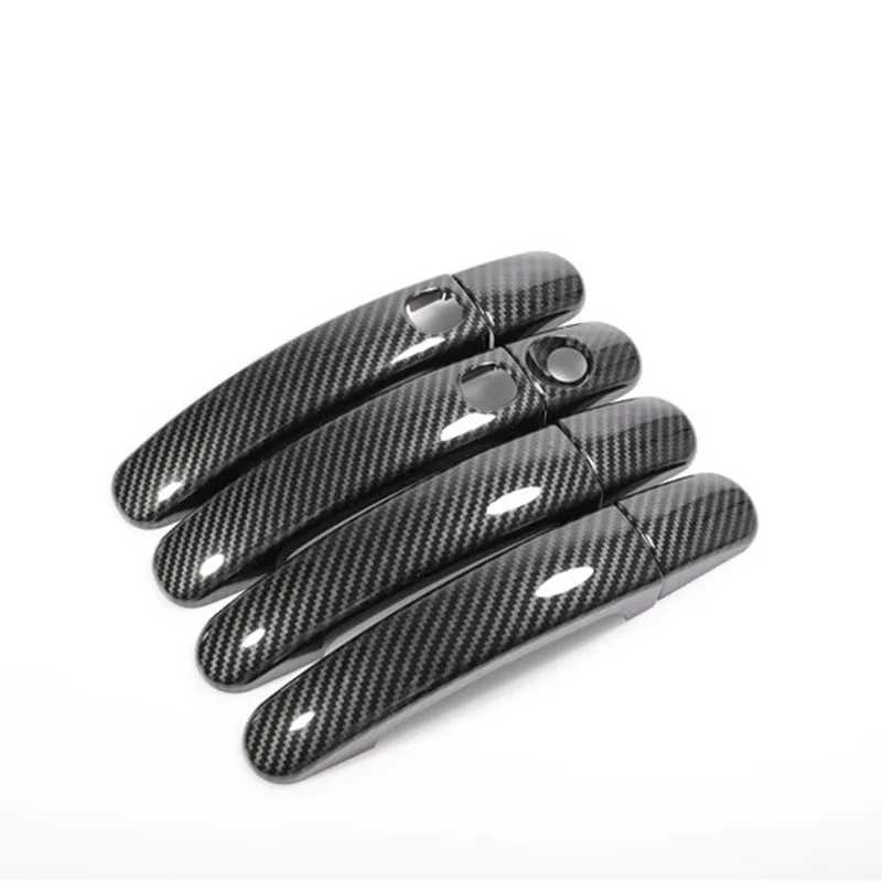 Углеволоконная Наружная ручка двери автомобиля крышка чаши обшивка для Ford Kuga 2013