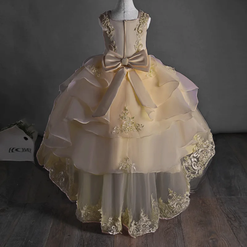 Origional New Style GIRL'S Gown Swallow Tail CHILDREN'S Dress Hot Selling Girls Dress