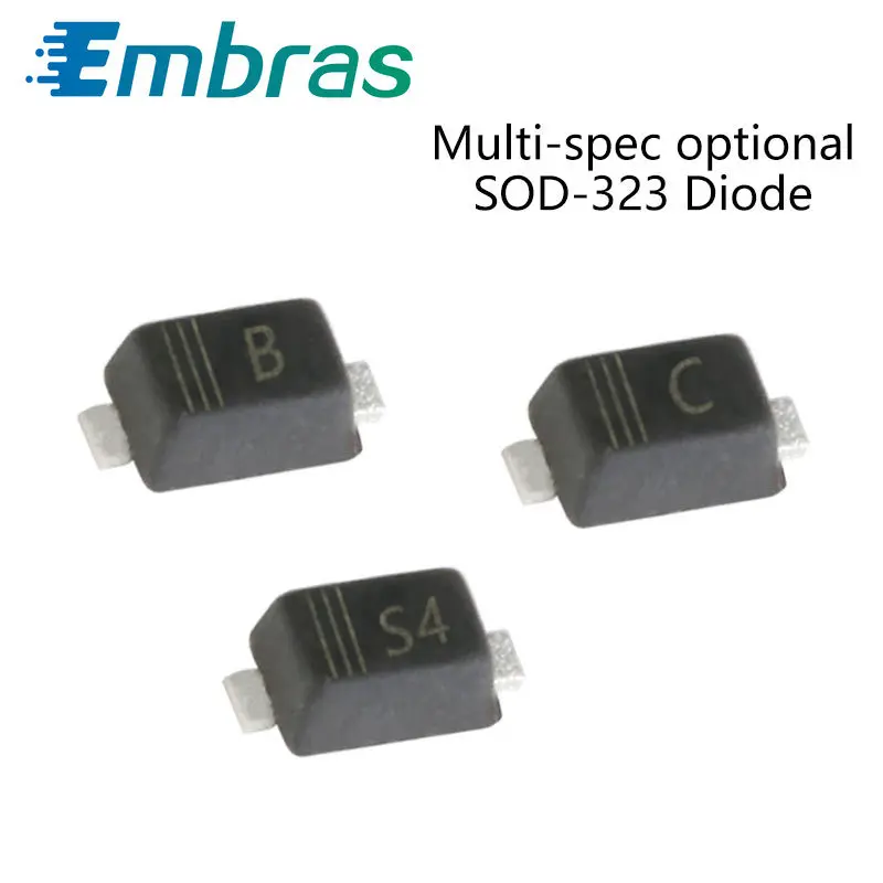 100Pcs SMD Schottky Barrier Diode RB520S-30 B 1N4148WT T4 B5819WT S4 USCD024H RB521S-30 1N5819WT 40V 2A SOD-523 | Электронные