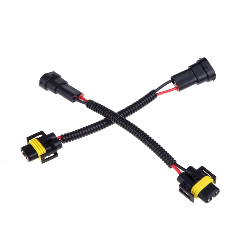 KKMOON 2 шт. 8A12V-24V H8/H9/H11 разъем электросети провода разъем адаптер Аксессуары для противотуманных налобный фонарь лампа