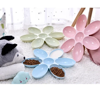 

Multi-Color Pet Plastic Bowl Cat Feeding Bowl Easy To Clean Bowl Pet Food Water Feeder Dog Cat Bowl Pet Feeding Supplies