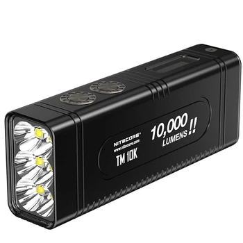 

NITECORE TM10K Tiny Monster Rechargeable Flashlight 6 CREE XHP35 HD max 10,000 lumen LED screen throw 288 meter built in battery